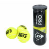 9x Professionele Dunlop Pro-tour tennisballen in koker -