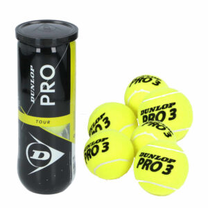 15x Professionele Dunlop Pro-tour tennisballen in koker -