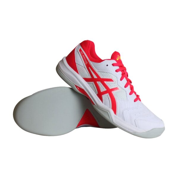 Asics Gel-Dedicate 6 Indoor tennisschoenen dames wit/roze -