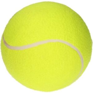 Opblaasbare tennisbal XL geel 20 cm -