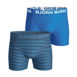 Björn Borg Twin Stripe boxershorts 2-pack heren blauw -