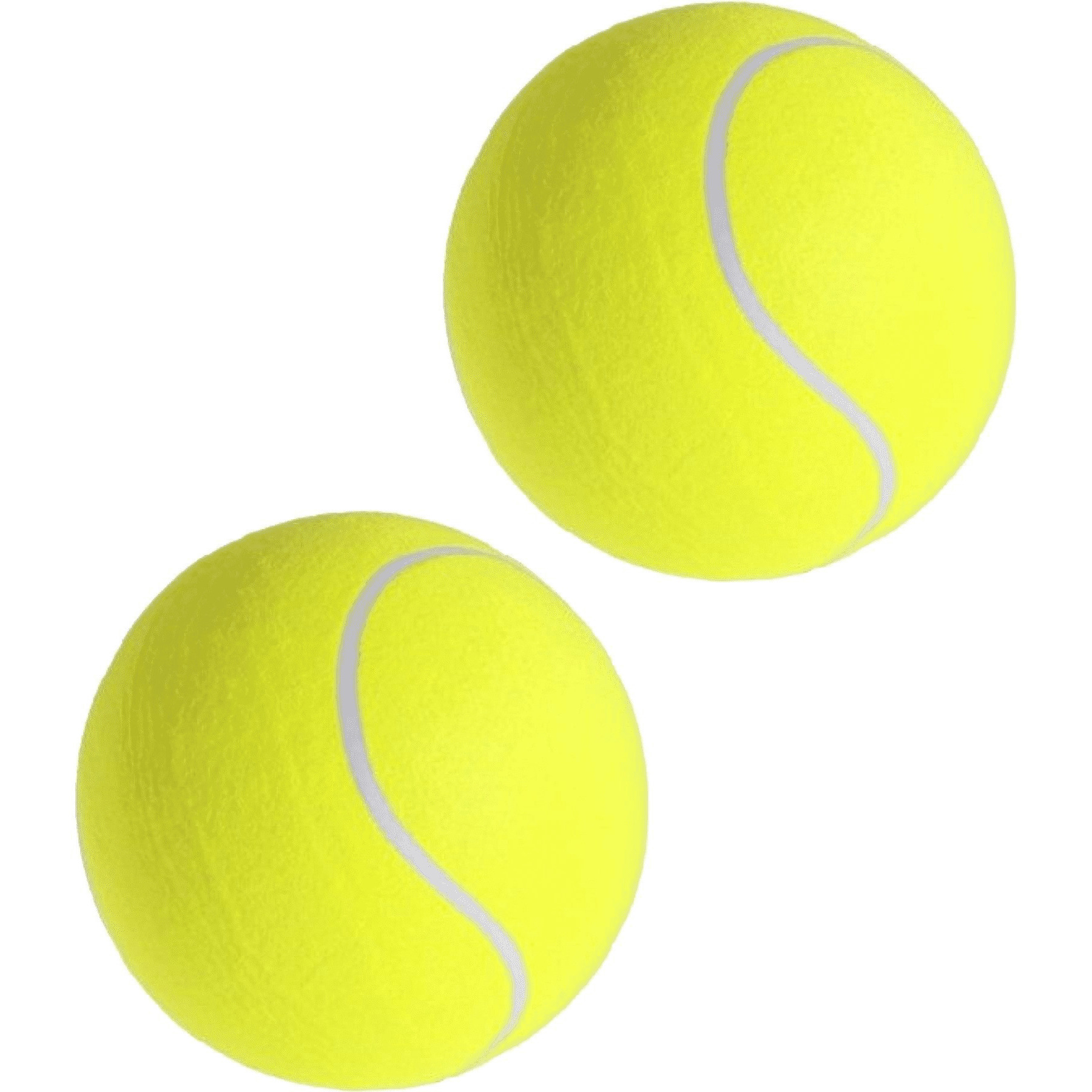 Huis Plaatsen Fragiel 2x Mega tennisballen XXL geel 22 cm speelgoed/sportartikelen - Tennisballen  - Tennisrackets4u.nl