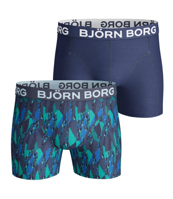 Björn Borg Super Shade boxershort 2-pack heren marine/groen -