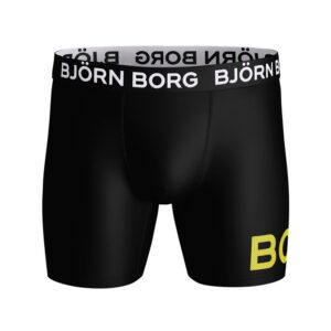 Bjorn Borg LA Performance boxershort 1-pack heren zwart/geel -
