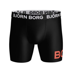Bjorn Borg LA Performance boxershort 1-pack heren zwart/oranje -