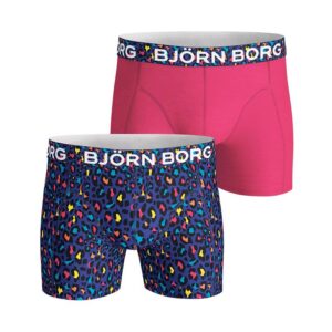 Björn Borg Energy Leo boxershorts 2-pack heren blauw/roze -
