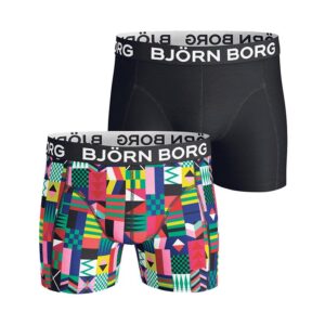 Björn Borg Geo Flag Sammy boxershorts 2-pack heren zwart/print -
