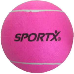 Grote roze tennisbal SportX 22 cm - Tennisballen -