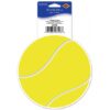 Tennisbal vinyl decoratie sticker 13 cm -