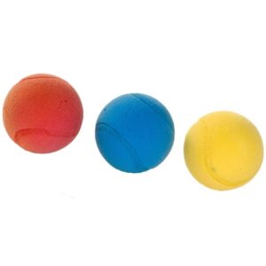 3x Foam/soft ballen gekleurd 7 cm -