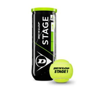 Dunlop Tennisbal Stage 2 tennisbalen 3-stuks geel/groen -