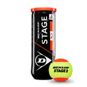 Dunlop Tennisbal Stage 2 tennisbalen 3-stuks geel/oranje -