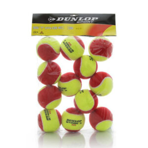 Dunlop Stage 3 tennisballen 12 stuks geel/rood -