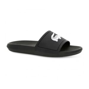 Lacoste Croco Slide slippers heren zwart/wit -