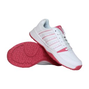 K-Swiss Court Smash Omni tennisschoenen meisjes wit/roze -