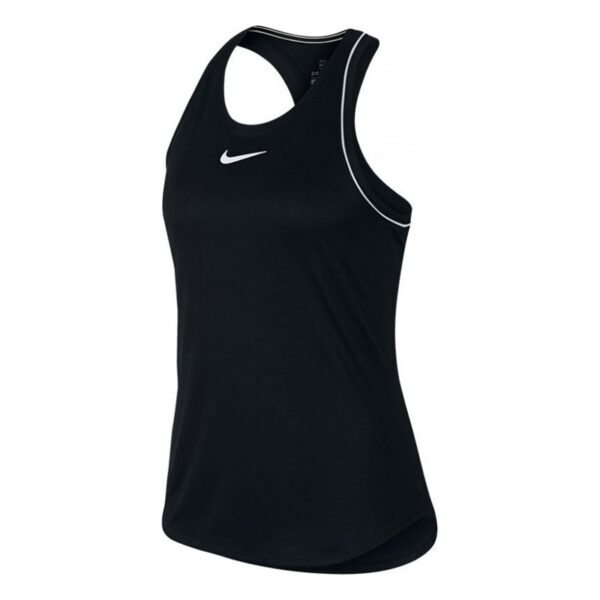 Nike Court Dry tanktop dames zwart/wit -