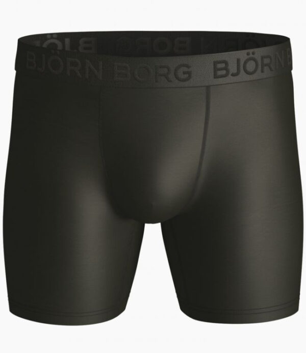 Björn Borg Solid Performance boxershort 1-pack heren donker groen -