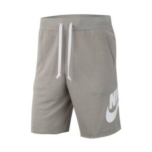 Nike Sportswear FT Alumni short heren grijs/wit -