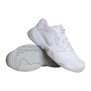 Nike Court Lite 2 tennisschoenen dames wit/grijs -
