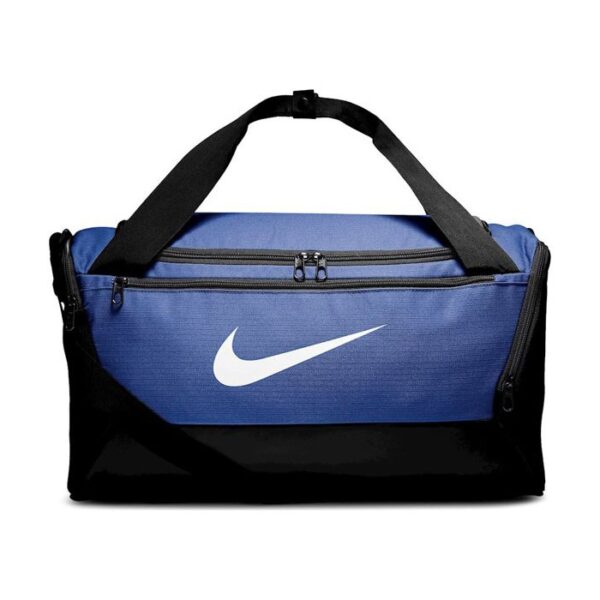 Nike Brasilia Small Duffel sporttas blauw/wit -