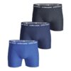 Björn Borg Solids boxershorts 3-pack heren blauw/marine -