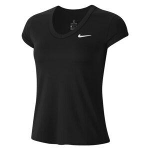 Nike Court Dry shirt dames zwart -