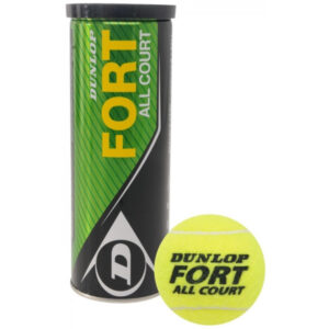 Dunlop tennisbal Fort All Court rubber/vilt geel 3 stuks -