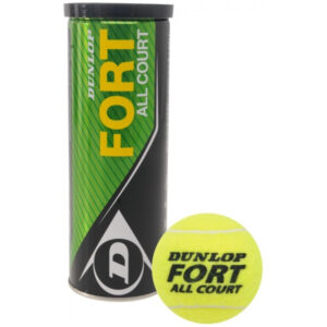 Dunlop tennisbal Fort All Court rubber/vilt geel 4 stuks -