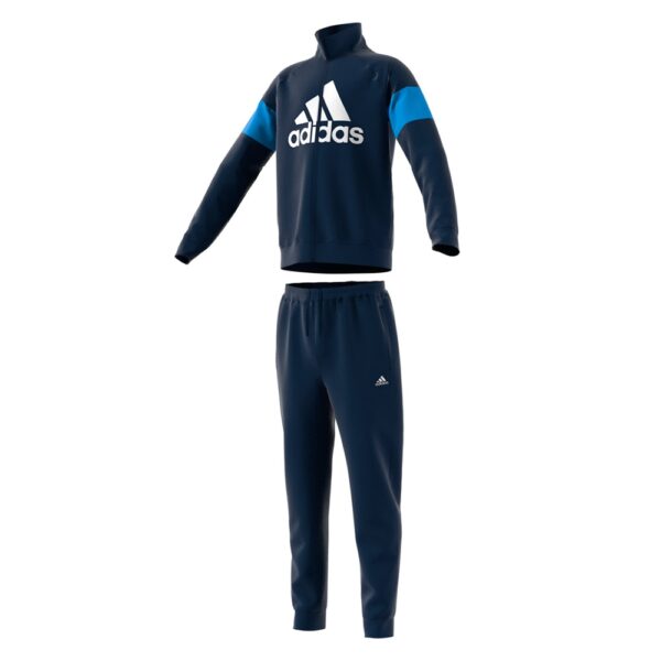 adidas Badge Of Sport trainingspak jongens blauw/wit -