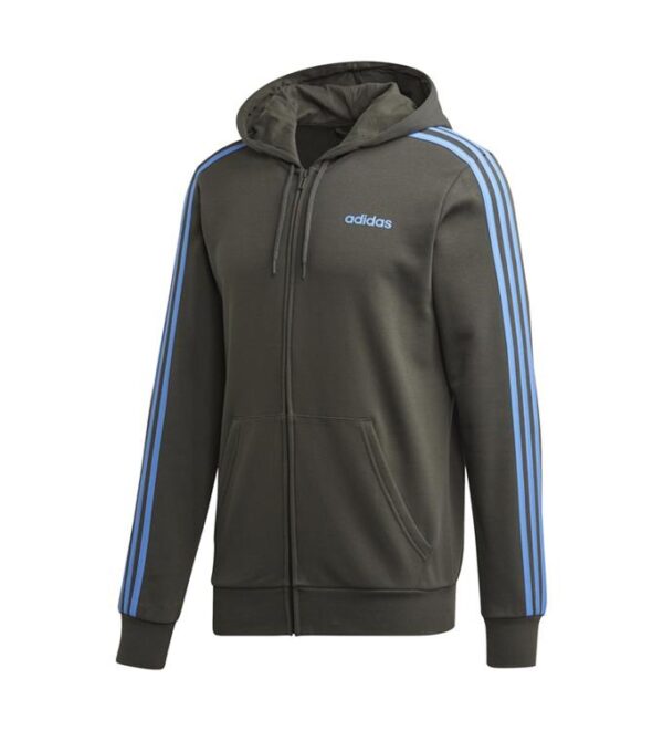 adidas Essentials 3-Stripes vest heren antraciet/blauw -