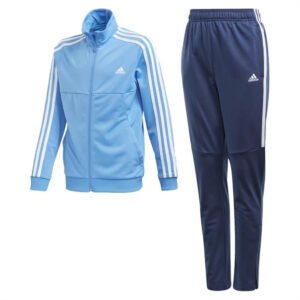 adidas Tiro trainingspak jongens blauw/wit -