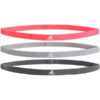 adidas elastische haarbanden 3-pack unisex roze/zwart -