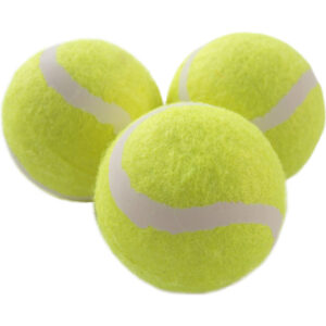 Happy People tennisballen 6 cm geel 3 stuks -
