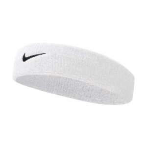 Nike Swoosh hoofdband wit/zwart -