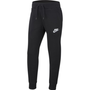 Nike NOS G NSW PE PANT.BLACK/WHITE meisjes sportbroek -