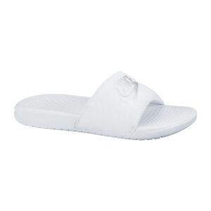 Nike Benassi JDI slippers dames wit/zilver -