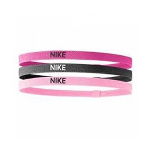 Nike elastische haarbanden 3-pack unisex roze/antraciet -
