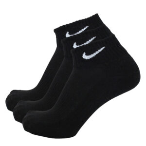 Nike sokken half hoog 3 paar zwart -