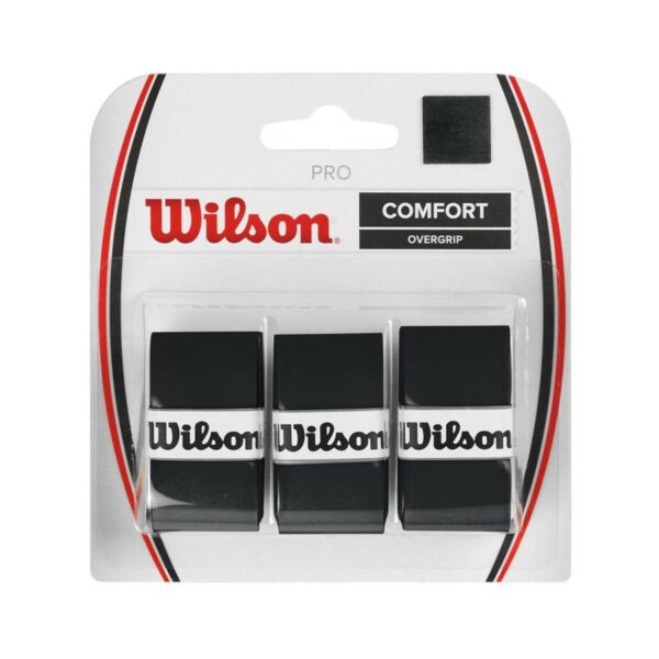 Wilson Pro Comfort overgrip 3 stuks zwart -